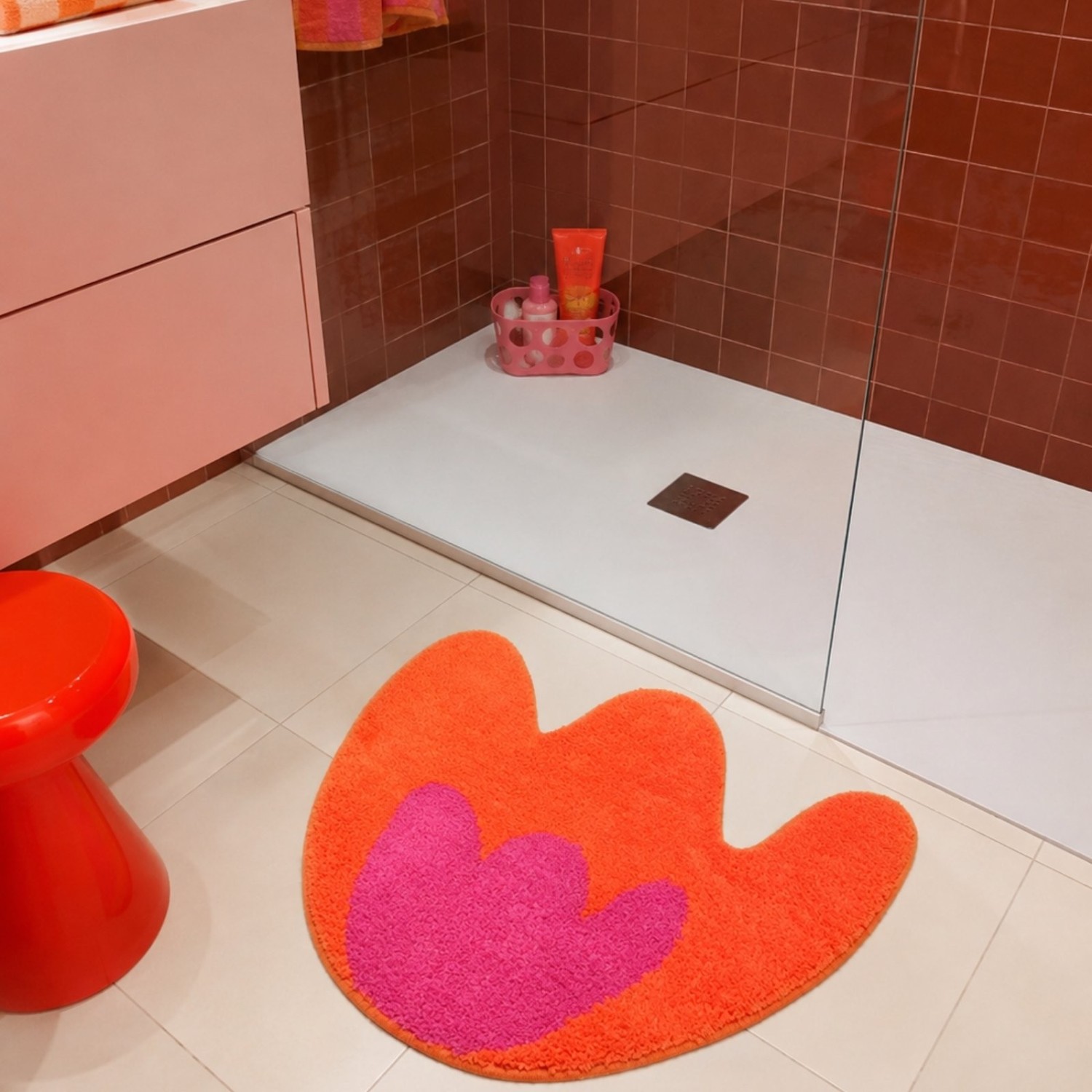 Tapis de bain tulipe
