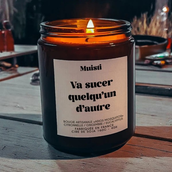 Bougie Anti-moustiques - Va sucer quelqu’un d’autre