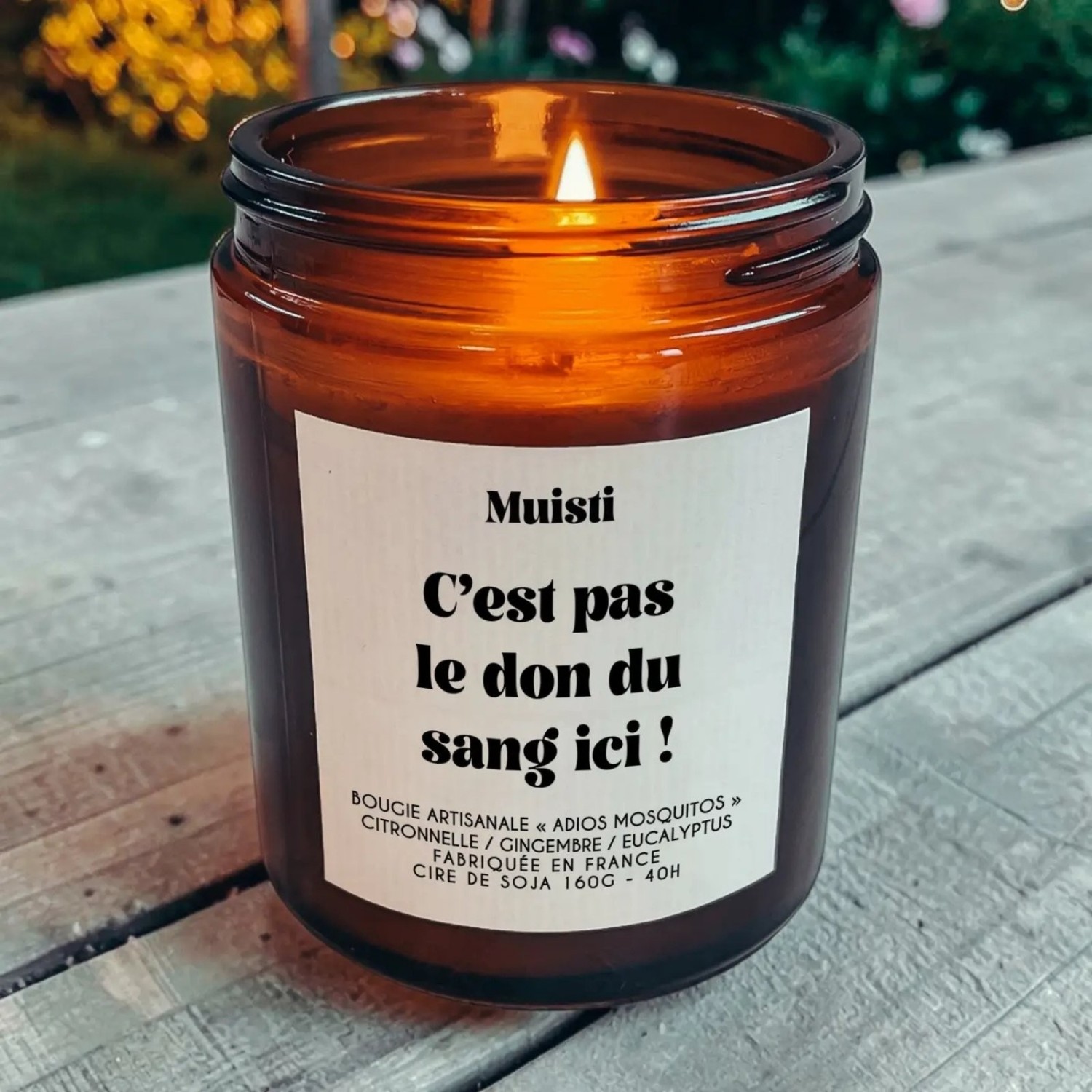 Bougie Anti-moustiques - C’est pas le don du sang ici !