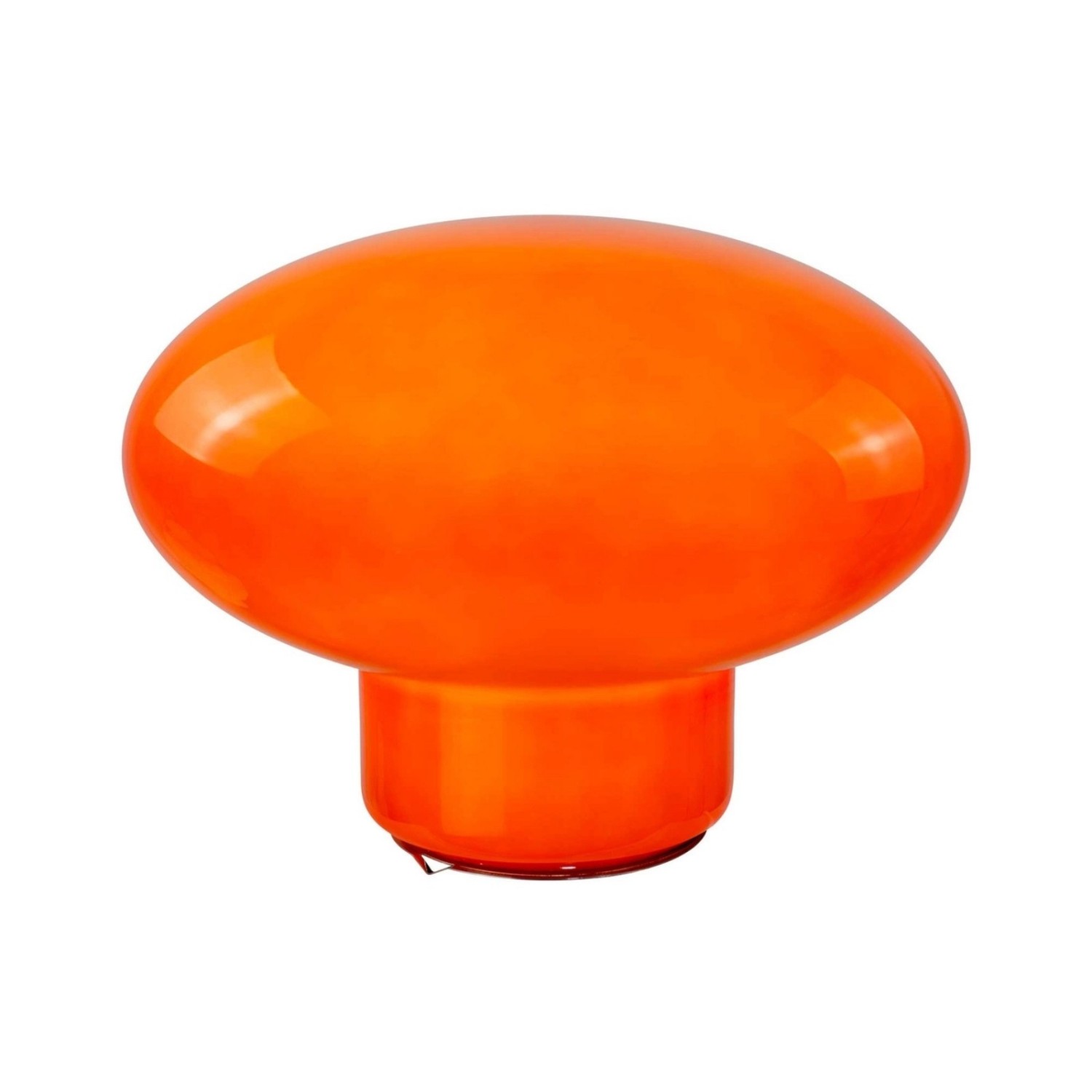 Lampe à poser XXL en verre coloré Ovalie orange