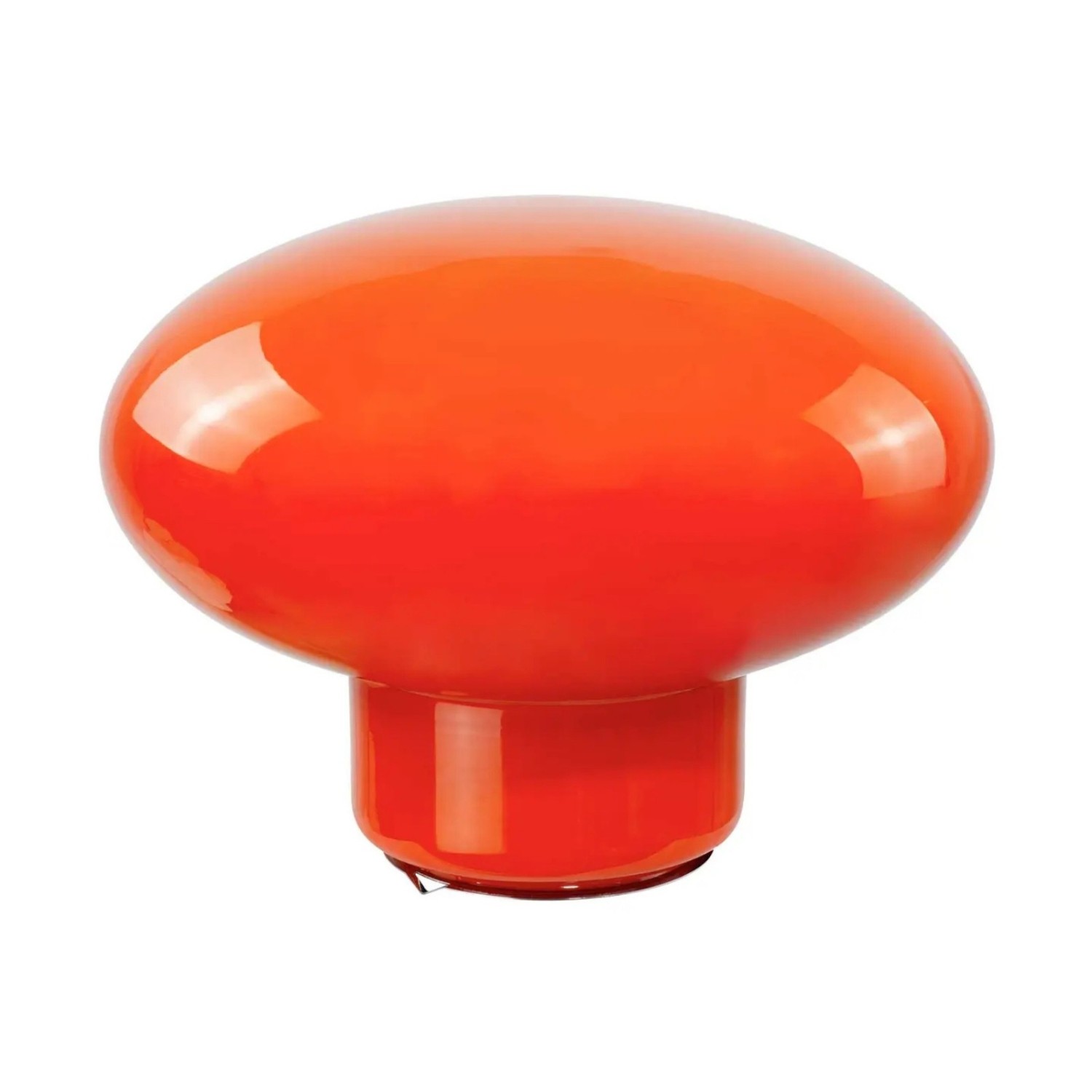 Lampe à poser XXL en verre coloré Ovalie orange