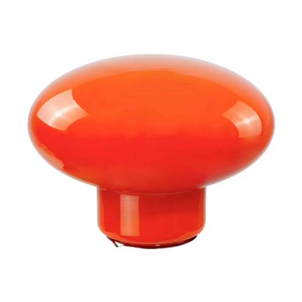 Lampe à poser XXL en verre coloré Ovalie orange