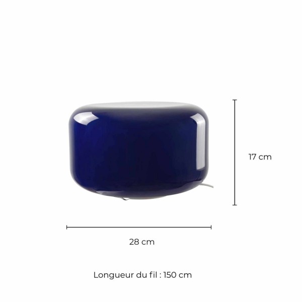 Lampe à poser Livo bleue