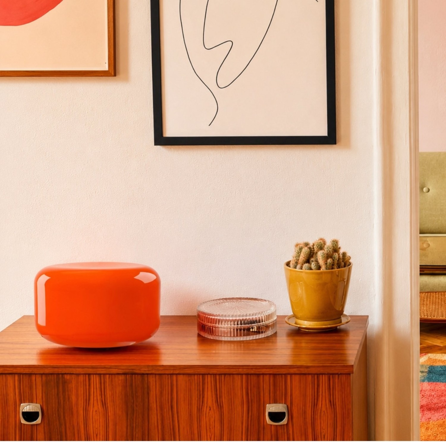 Lampe à poser Livo orange