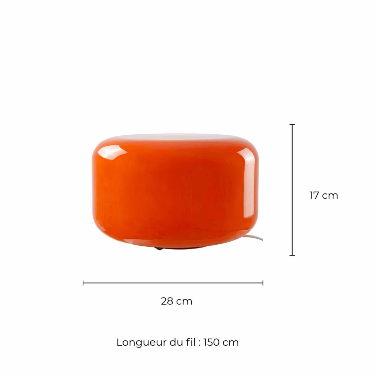 Lampe à poser Livo orange