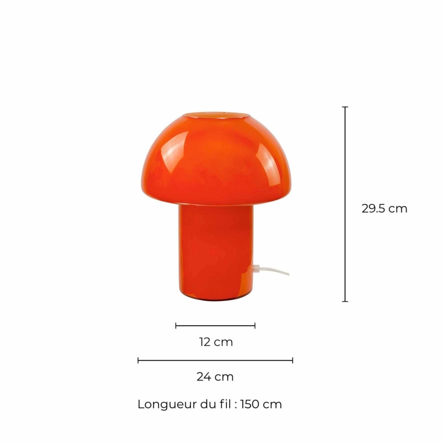 Lampe à poser Missa orange