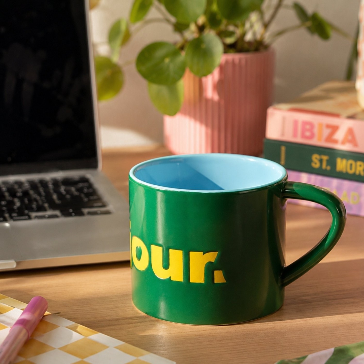 Mug BONJOUR vert