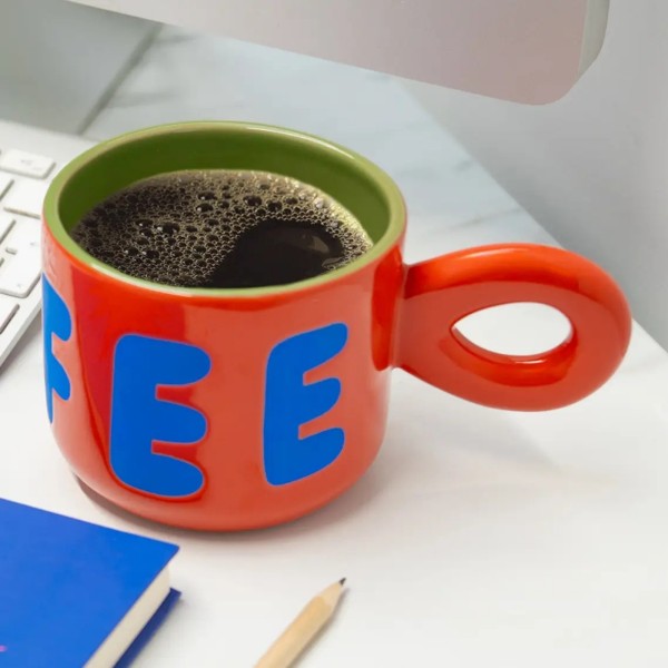 Mug à café COFFEE rouge