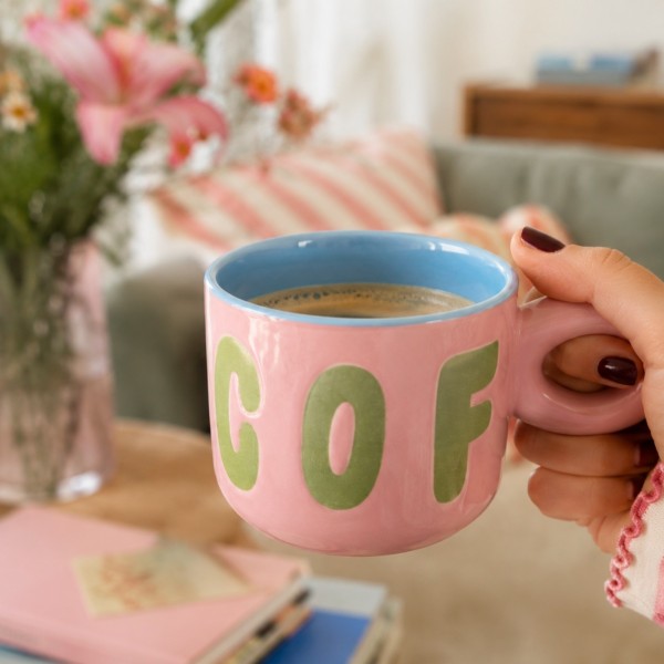 Mug à café COFFEE rose