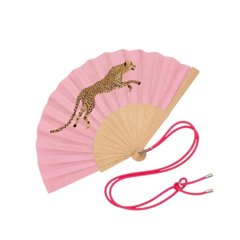 Éventail Léopard avec bandoulière 2