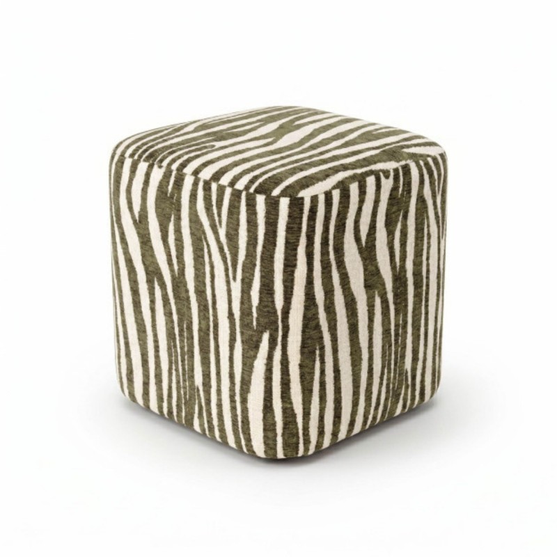 Pouf Kube Safari kaki 2