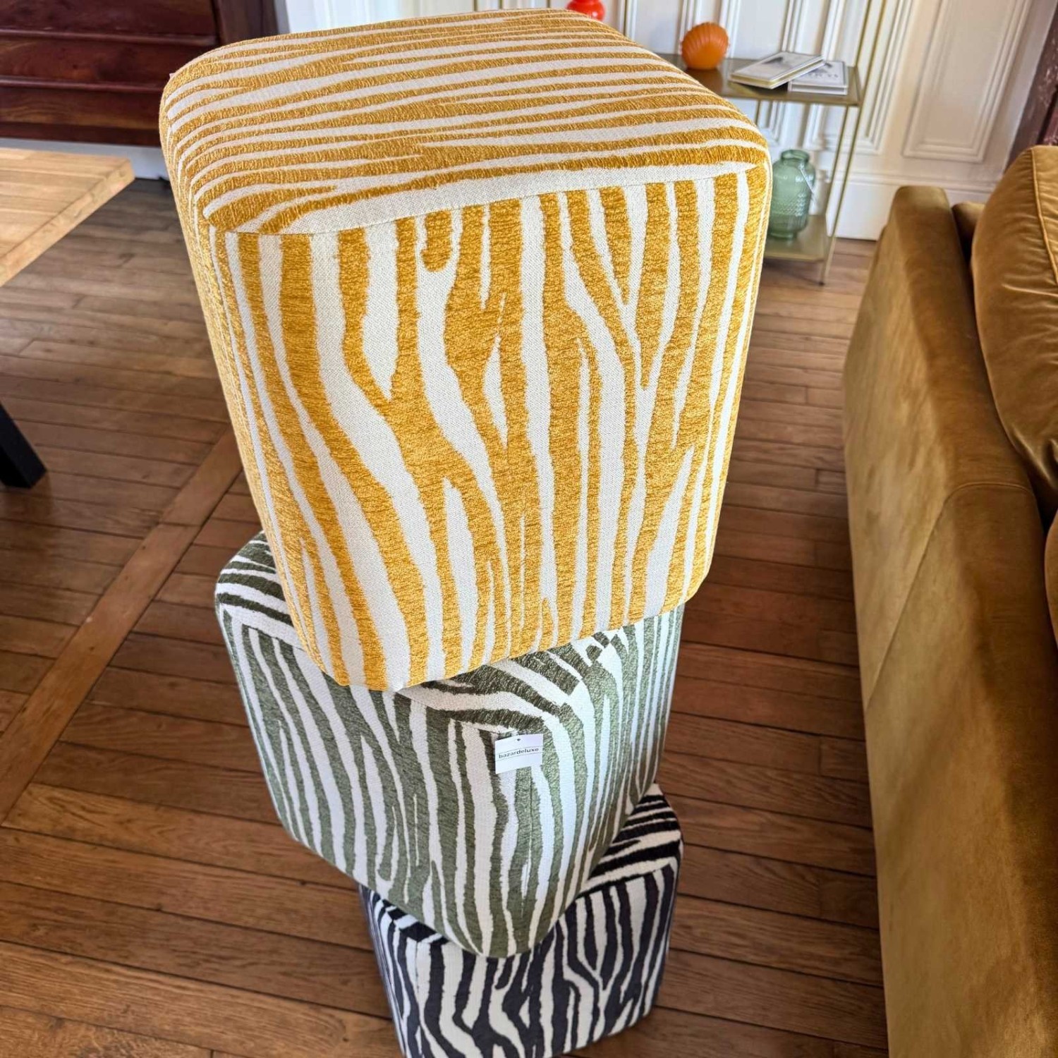 Pouf Kube Safari kaki
