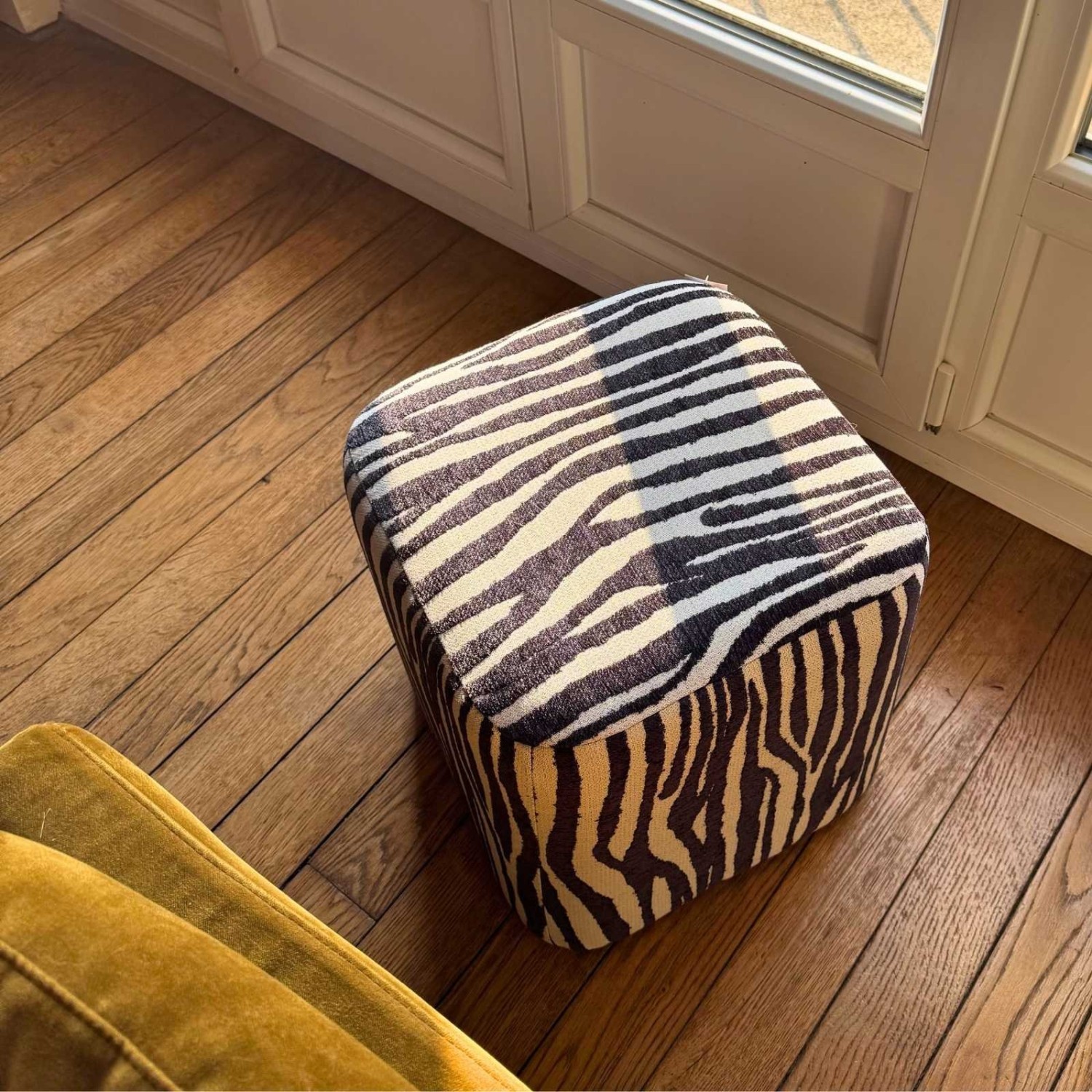 Pouf Kube Safari noir