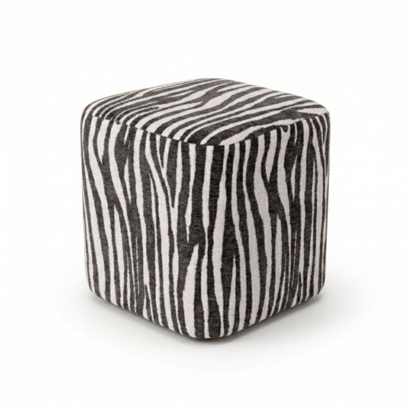 Pouf Kube Safari noir 2