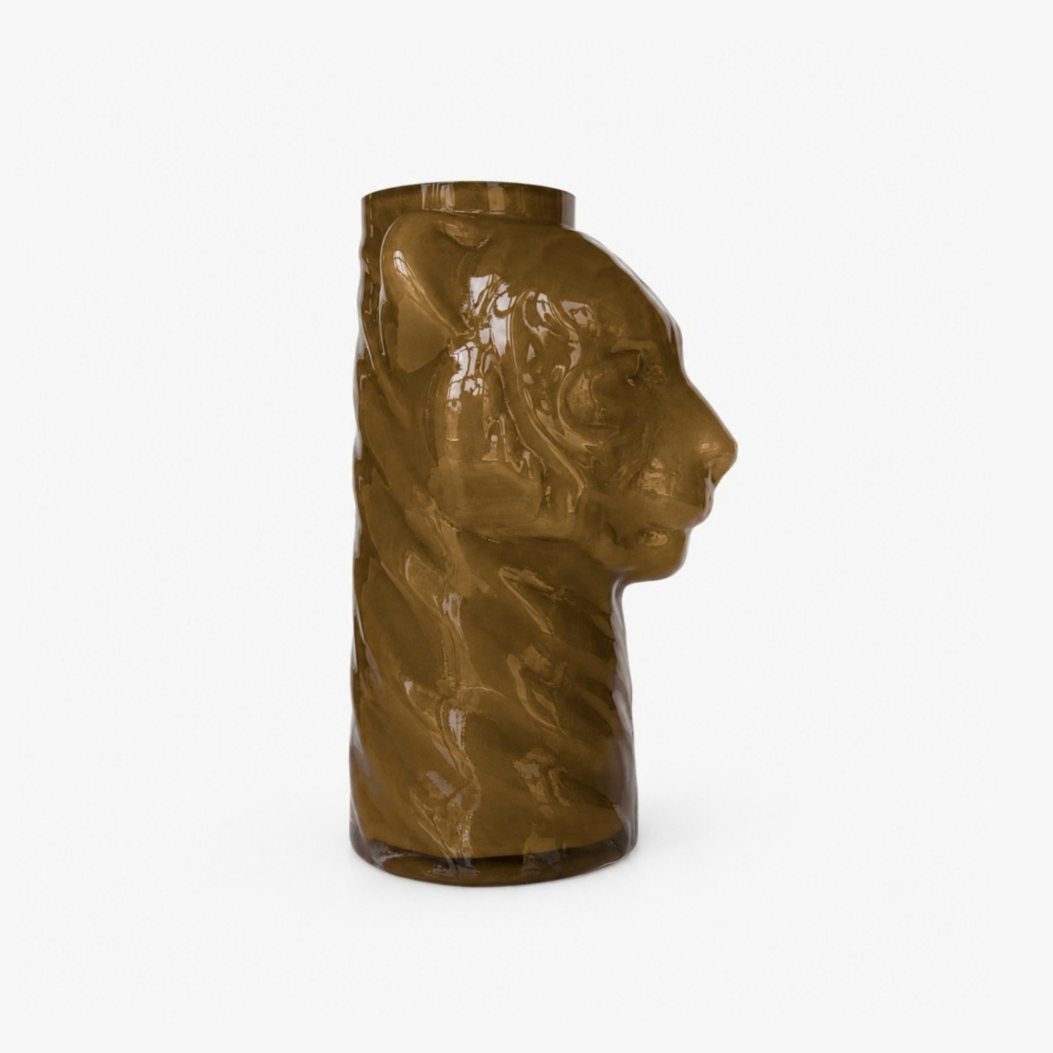 Vase Opal Lion Olive