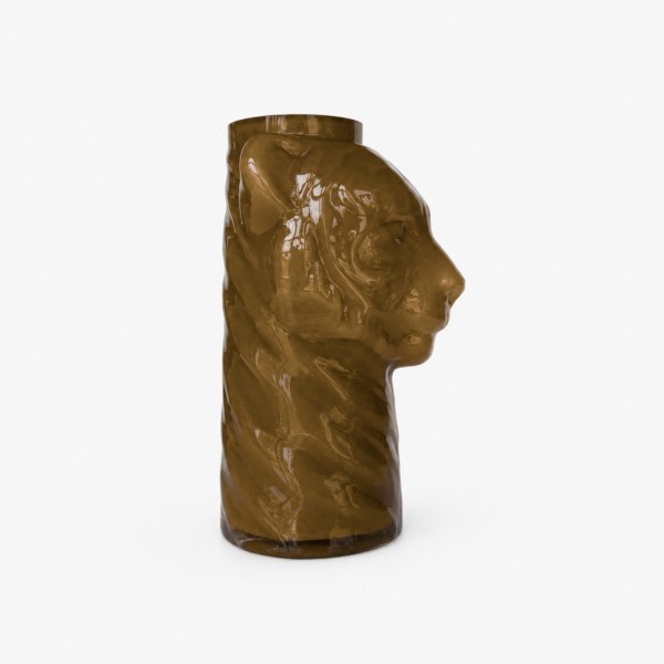 Vase Opal Lion Olive