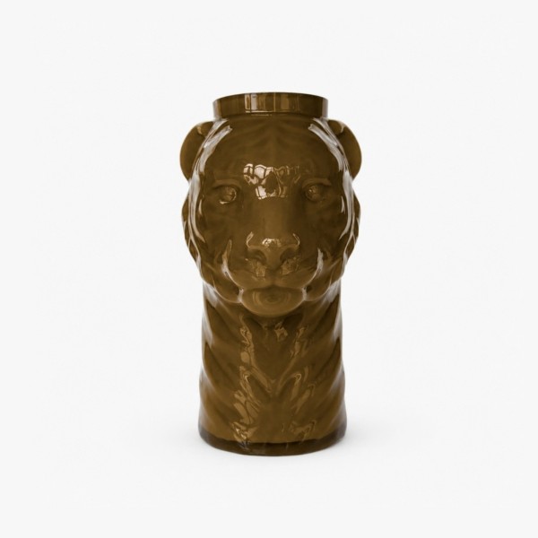Vase Opal Lion Olive