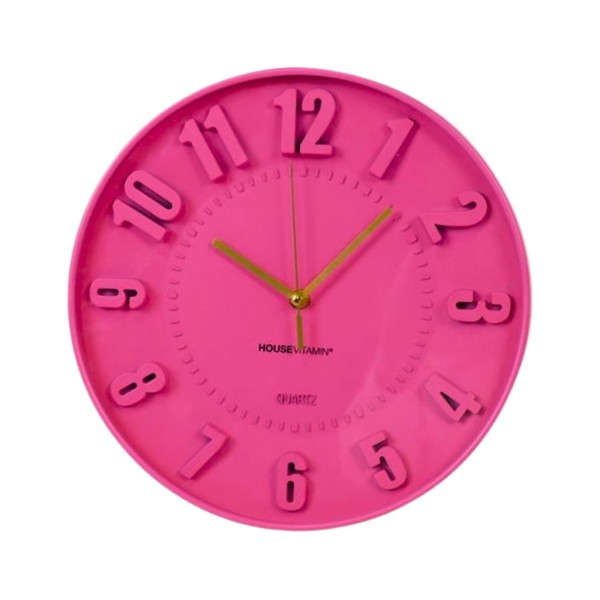 Horloge Murale Pop Rose 30 cm