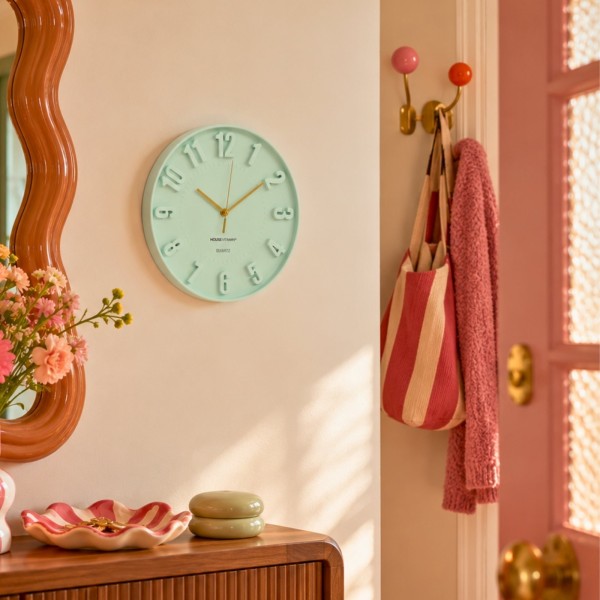 Horloge Murale Pop Vert Clair 30 cm