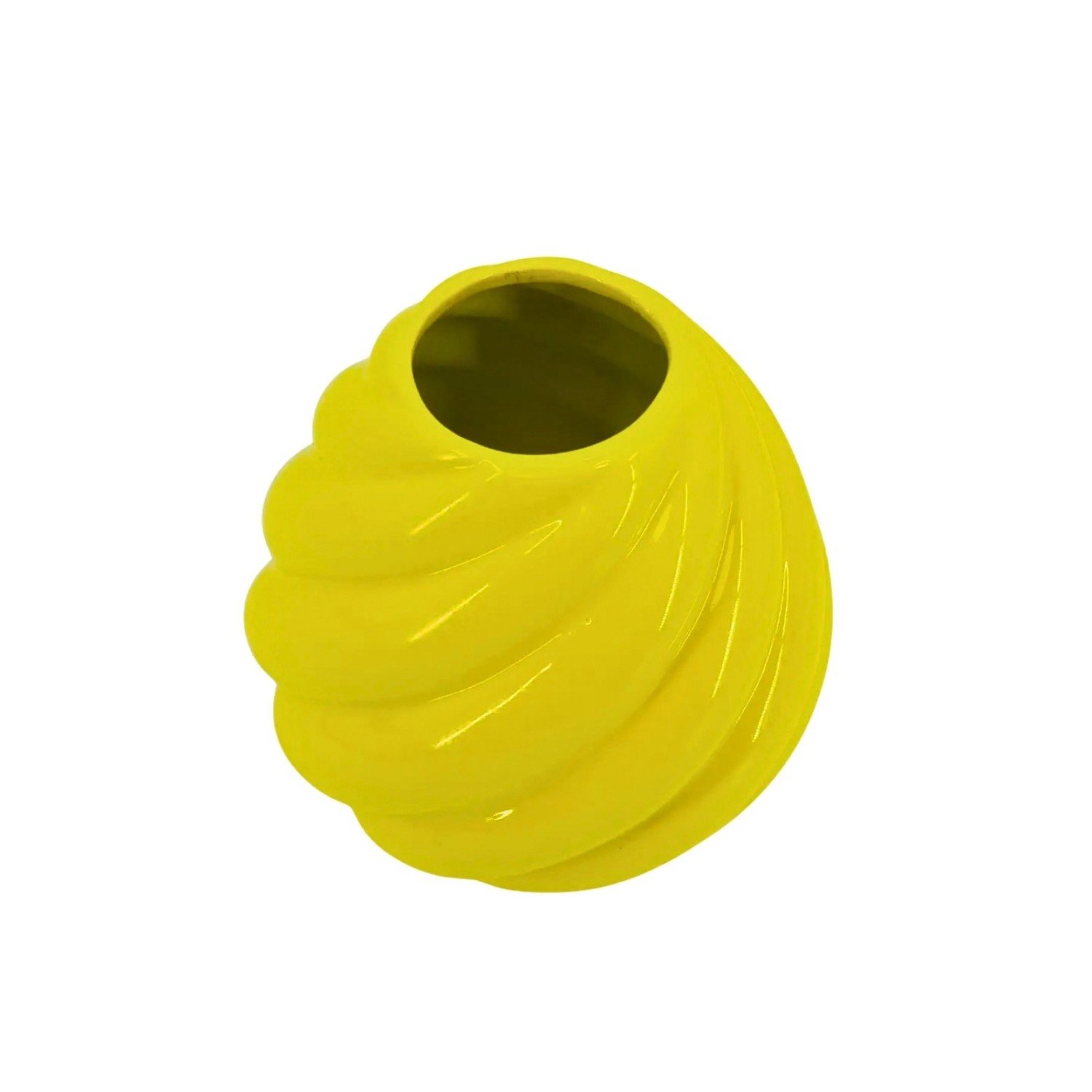 Vase Tourbillon Jaune