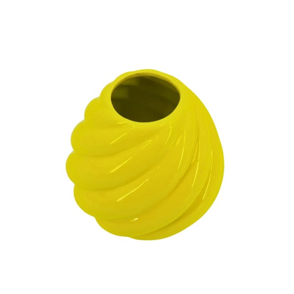 Vase Tourbillon Jaune