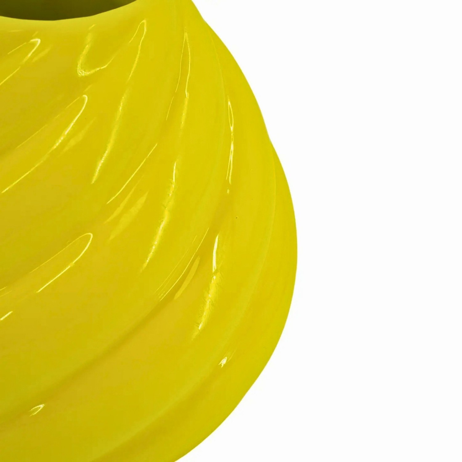 Vase Tourbillon Jaune