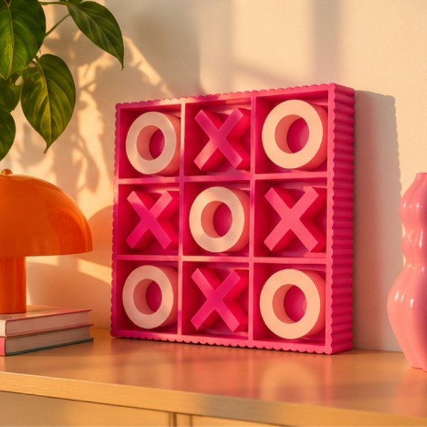 Jeu Tic Tac Toe Rose