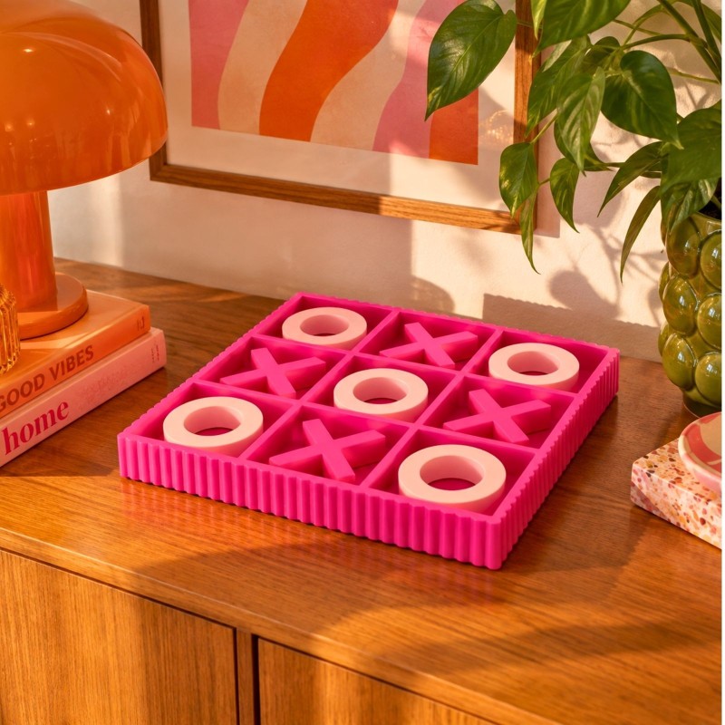 Jeu Tic Tac Toe Rose