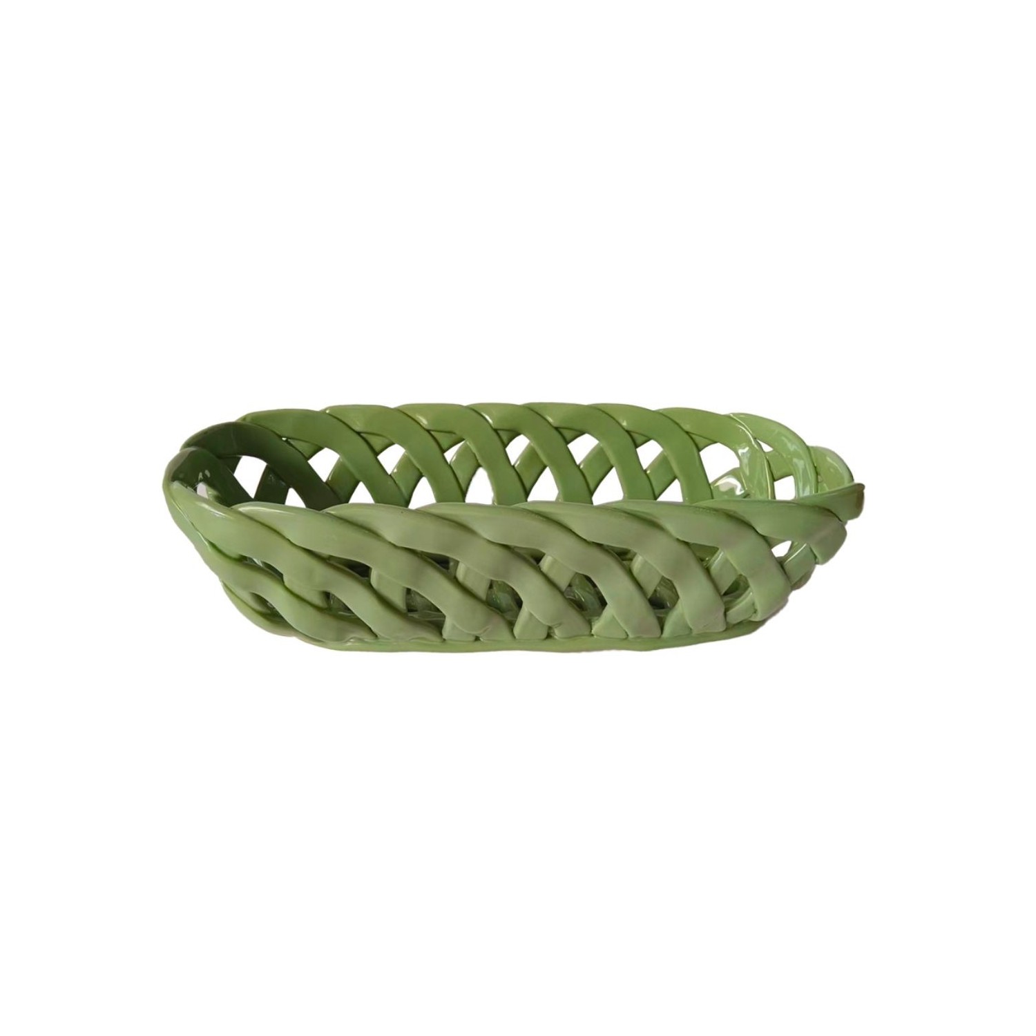 Panier Céramique Rectangle Vert