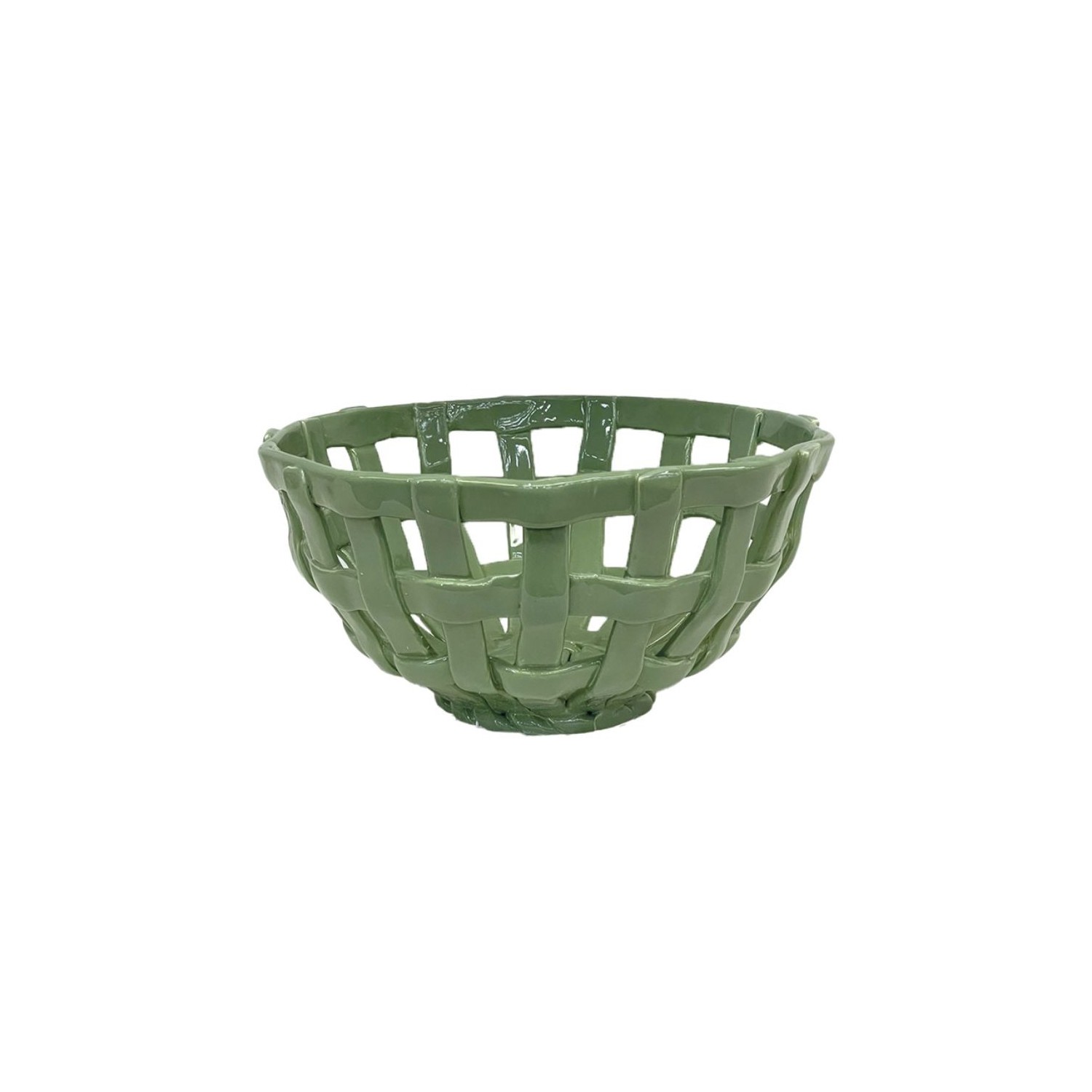 Panier Céramique Rond Vert