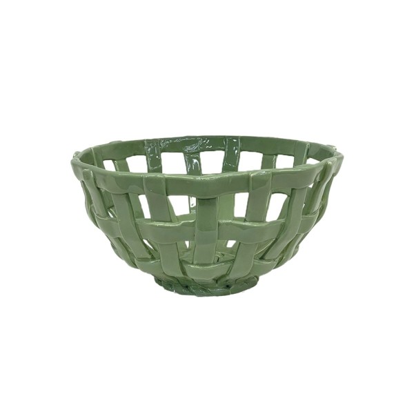 Panier Céramique Rond Vert