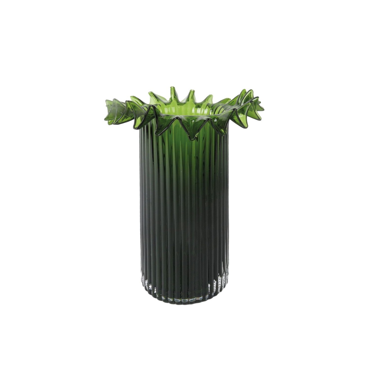 Vase Froufrou Vert Foncé