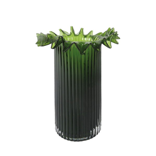 Vase Froufrou Vert Foncé