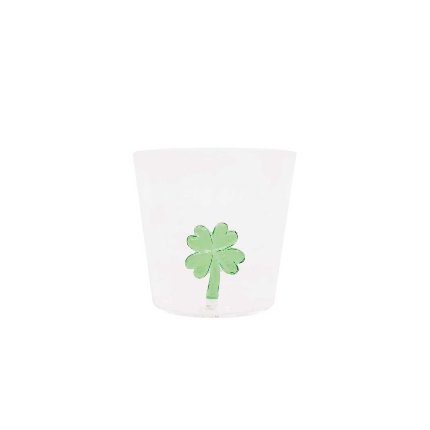 Verre Gobelet Trèfle Vert