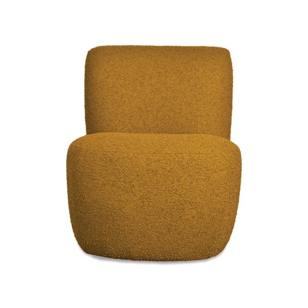 Fauteuil Eve Bouclette Ocre