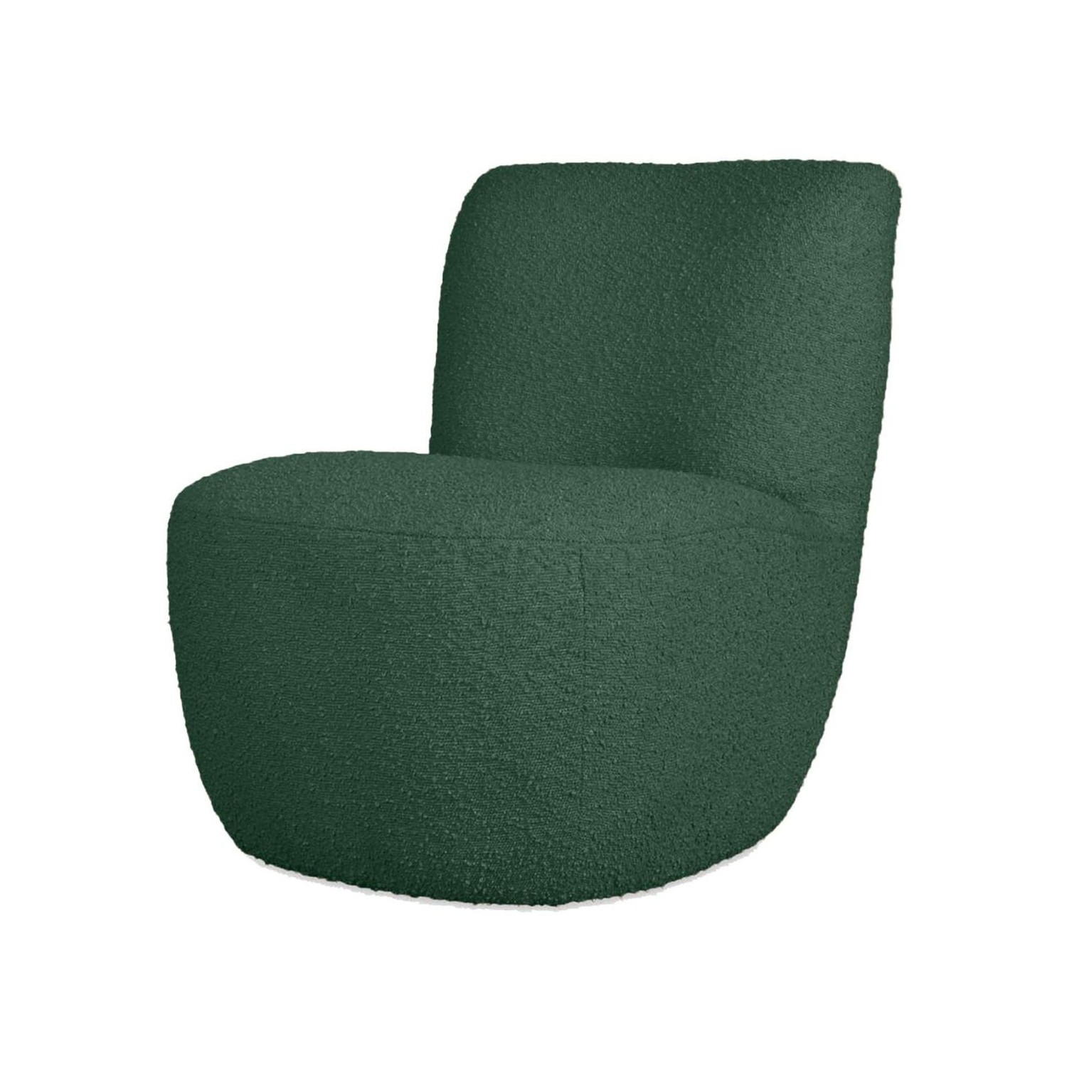 Fauteuil Eve Bouclette Vert Foncé