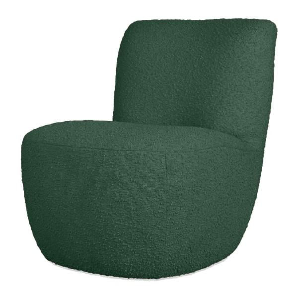 Fauteuil Eve Bouclette Vert Foncé