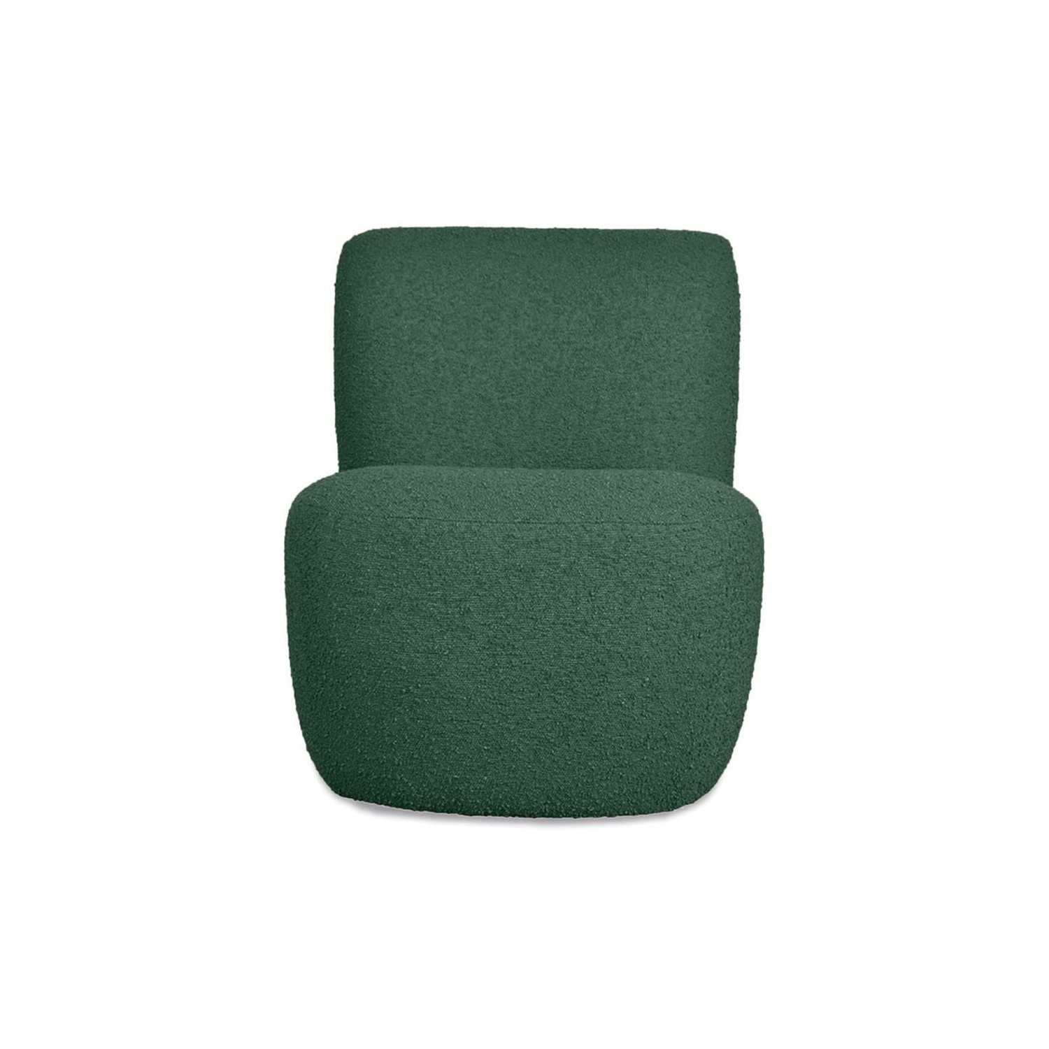 Fauteuil Eve Bouclette Vert Foncé