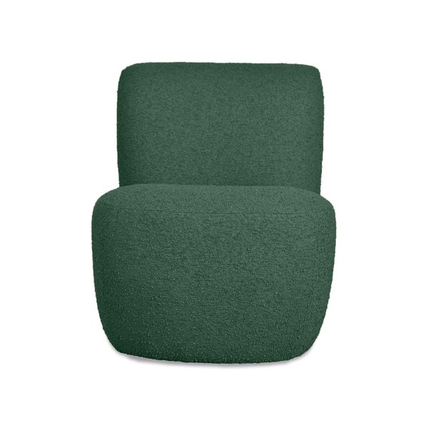 Fauteuil Eve Bouclette Vert Foncé