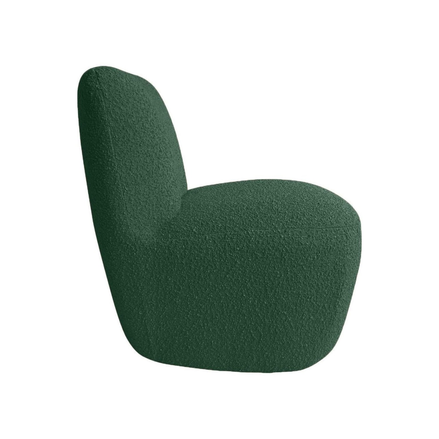 Fauteuil Eve Bouclette Vert Foncé