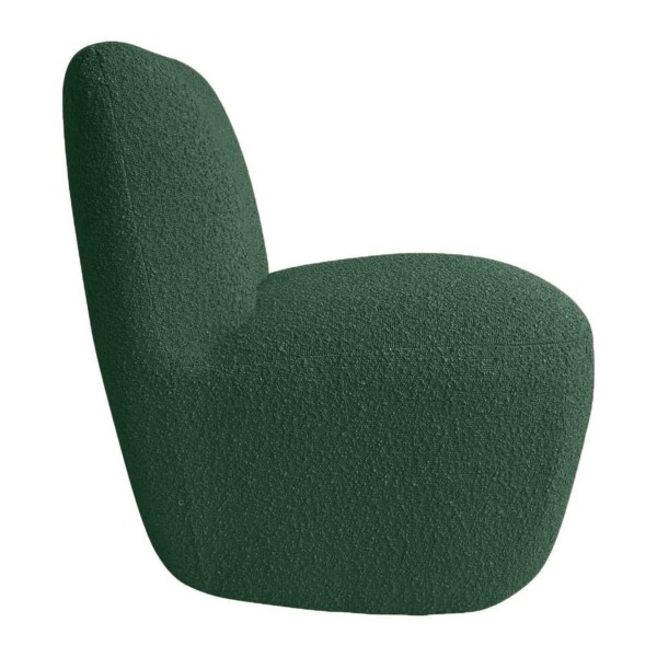 Fauteuil Eve Bouclette Vert Foncé
