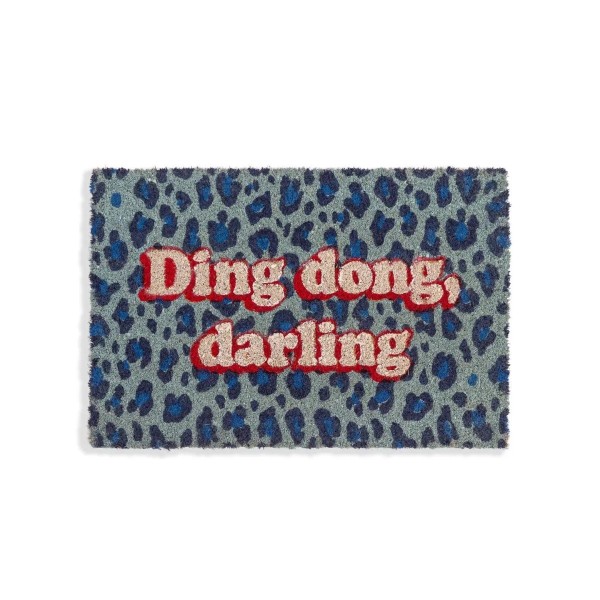 Paillasson coloré Ding Dong, Darling