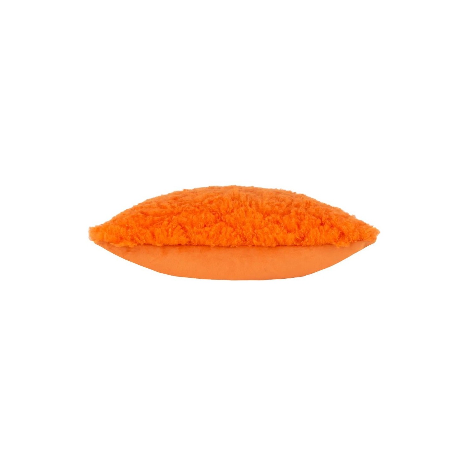 Coussin moumoute orange fluo style rétro décoration intérieure colorée