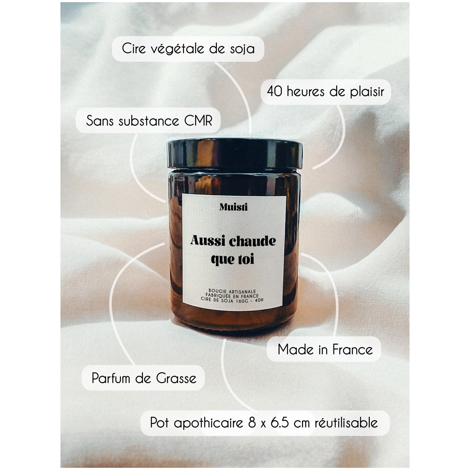 Bougie parfumée « Aussi chaude que toi »