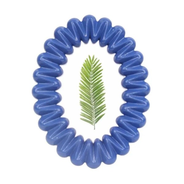 Cadre photo ovale bleu avec contour ondulé décoration originale