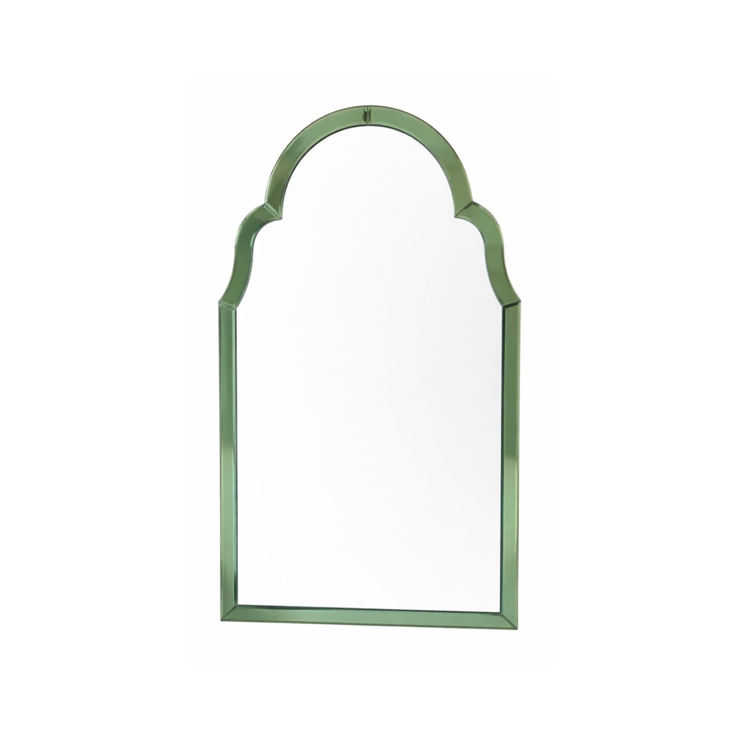 Miroir arche en verre vert style rétro décoration murale