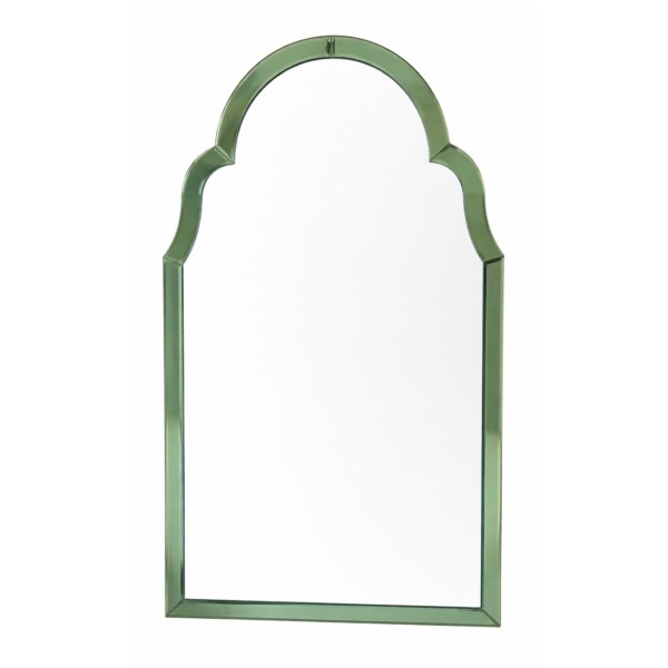 Miroir arche en verre vert style rétro décoration murale