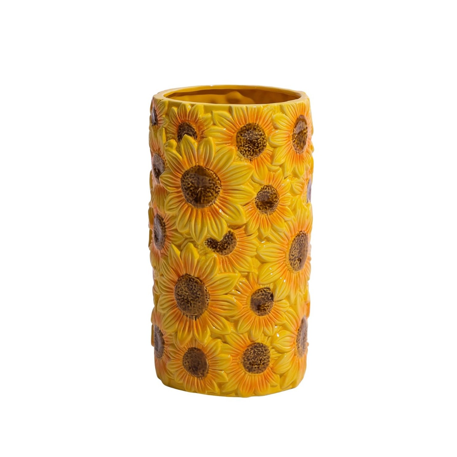 Vase en céramique tournesols