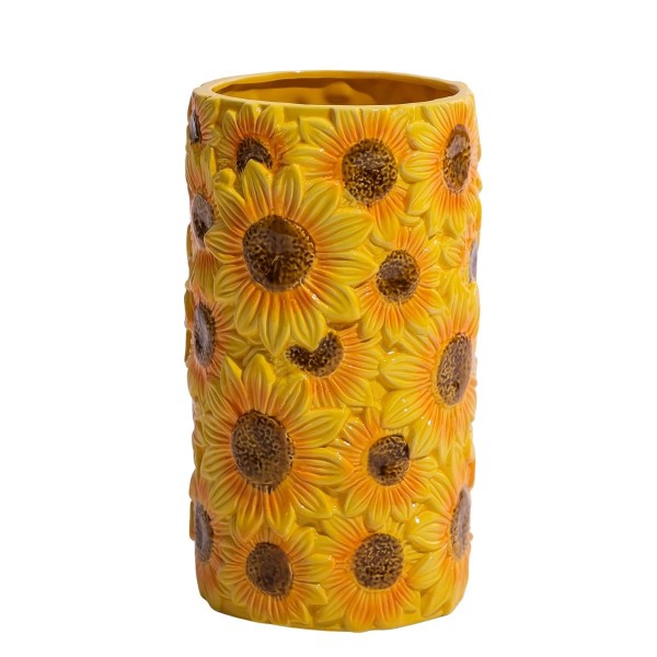 Vase en céramique tournesols