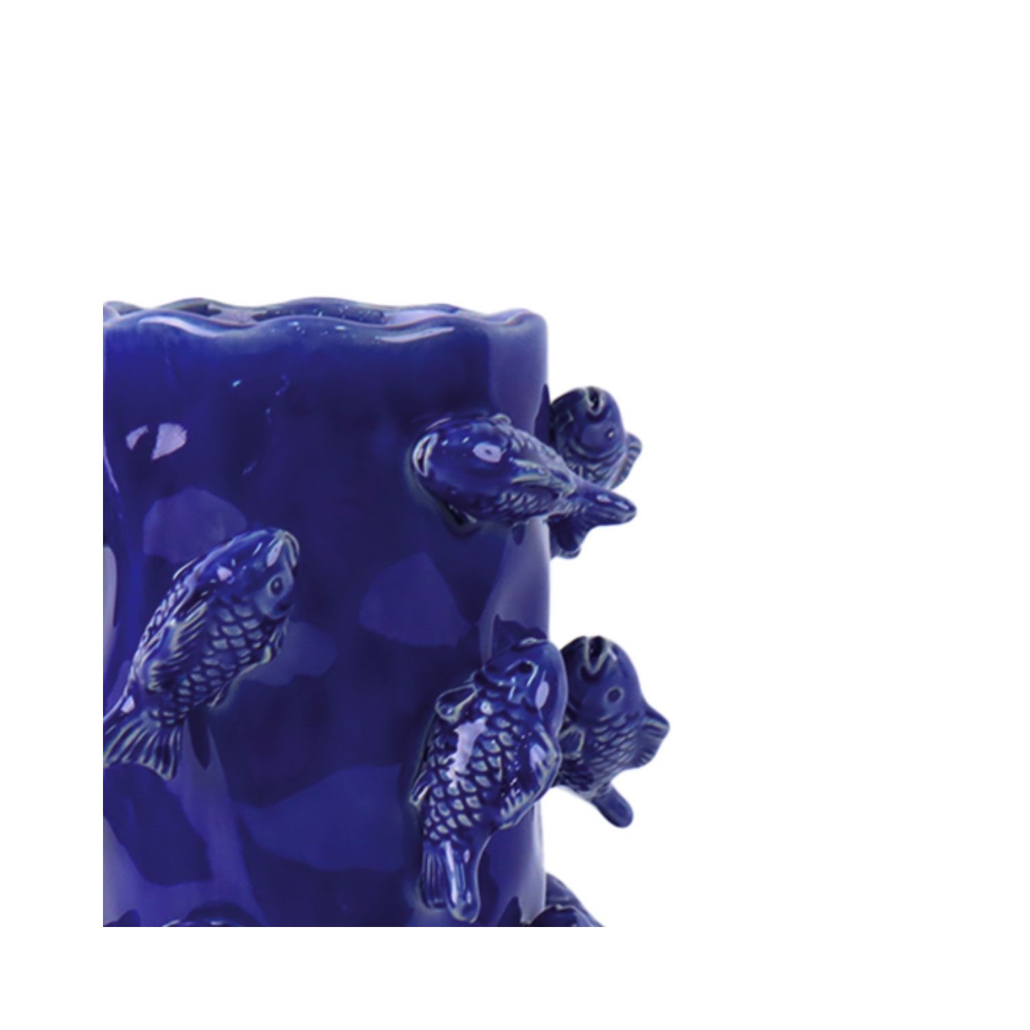 Vase Poisson Bleu